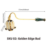 Candle Snuffers Enamel Diamonte Encrusted Long Handle Candle Extinguishers Home Decor