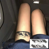 Dark Bow Temporary Tattoos Body Art