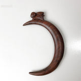 Wooden Hair Sticks Moon Shaped Cute Rabbit Designs Handmade Hair Accessory