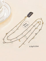 2pcs Moon Star Hair Chain Fairy Hair Jewellery