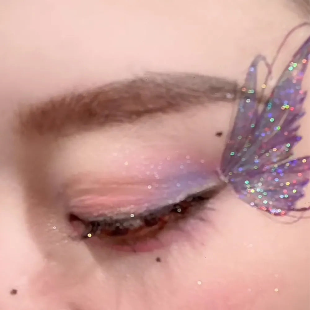 Temporary Tattoo Glitter Fairy Butterfly Face Tattoos