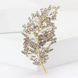 Feather Glass Brooches