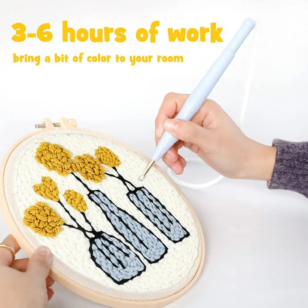 Animals DIY Punch Needle Embroidery Sets For Beginners DIY Craft Kits