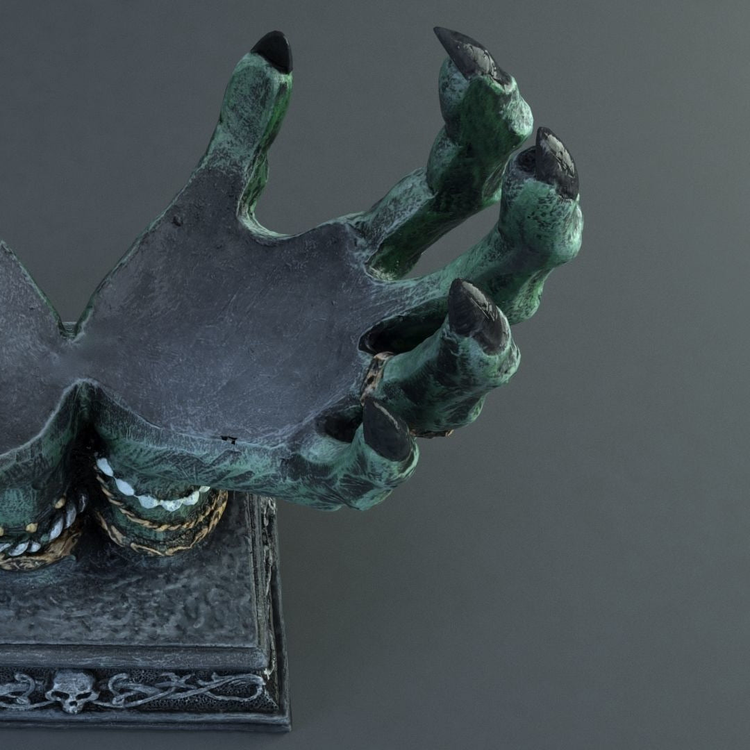 Crystal Ball Holder Resin Witch Hands Figurine Home Decor