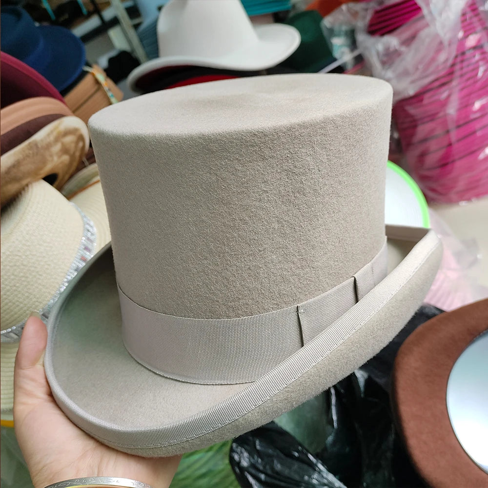 100% Fun 100% Wool Top Hats Green Red Brown Grey Navy Pink Red White Black