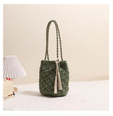 Straw Tassel Shoulder Bags Vacation Beach Bags Boho Travel Tote