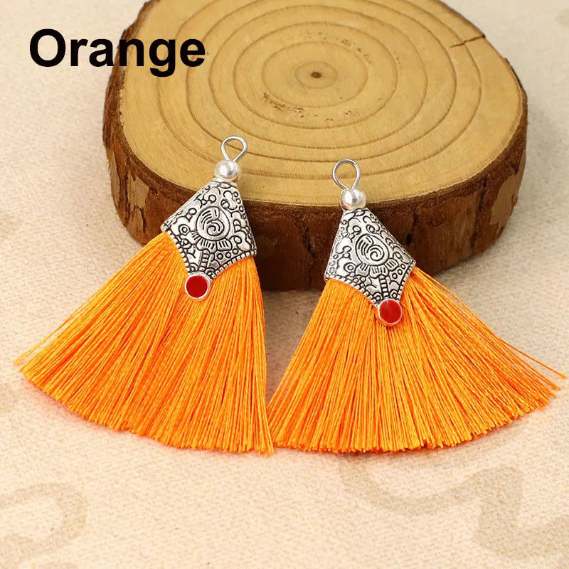 2/4/6Pcs Mini Craft Tassel Handmade Soft Silk Tassel for Earring Jewelry Making DIY Projects Keychain Bookmarks