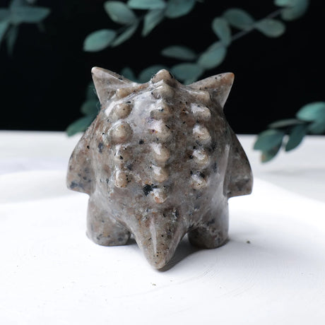Flame Stone Monster Carved Healing Statue Ornament Natural Crystal