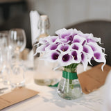 10PCS Calla Lily Bouque Artificial Flowers Mother's Day Easter Wedding Party Home Room Table Decoration