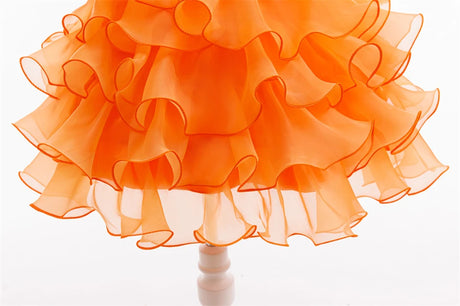 Orange Witch Halloween Cosplay Tiered Cake Dress