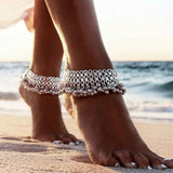 A Pair of Silver Bells Anklet Foot Jewellery