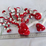 Mushroom Picks 33PCS Miniatures Artificial Foam Resin Fairy Garden Bonsai Pot Plant Decor