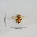 Enamel Bee Brooch Insect Lapel Pins