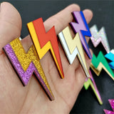 Glitter Lightning Flash Acrylic Stud Earrings