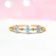Sweet and Dainty Colourful Zircon Rings Gift Idea