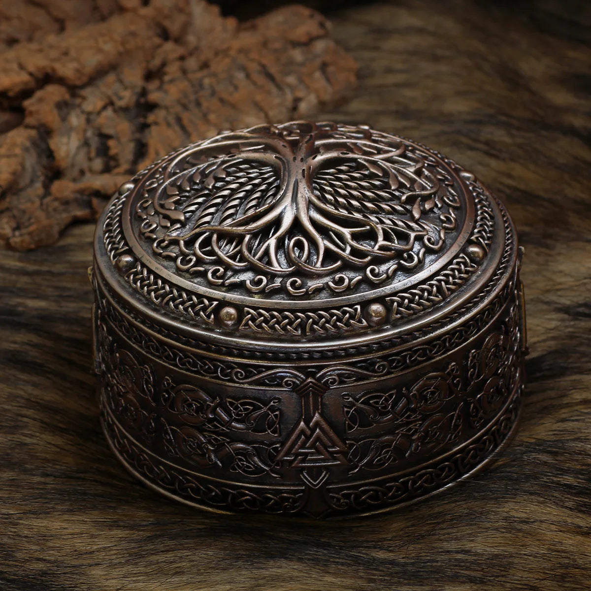Tree of Life Viking Treasure Chest Jewellery Box