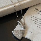 Heart Shape Mini Bag Pendant Necklace Long Crossbody Sweater Chain