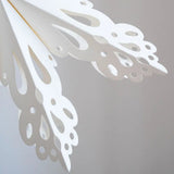 Paper 3D Christmas Tree Lampshade Hanging Snowflake Shape Star Decorative Lampshade Ceiling Pendant 30cm
