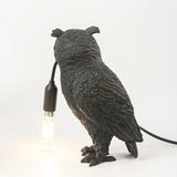 Owl Table Lamp Dark Academia Home Decor