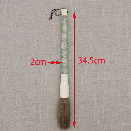 Decorative Pearl and Stone Calligraphy Artist Brushes