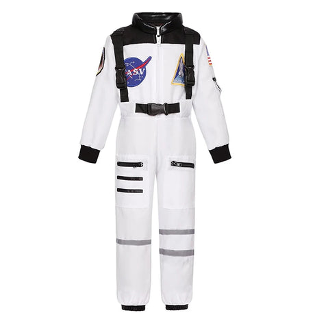 Kids Astronaut Costume Space Suit Halloween Cosplay Space Explorer Performance Book Week Costumes Children's Jumpsuit Spaceman Boys Girls