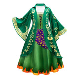 Hocus Pocus 2 Halloween Costume Child Sanderson Sisters Party Dresses Winifred Witch Costumes Children
