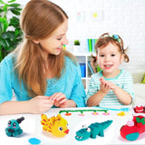 36 Colour Air Dry Polymer Modelling Clay With 3 Tools DIY Craft for Kids