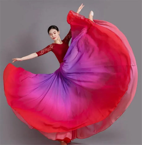 Dance Skirts 720 Degree Dancing Performance Costume