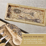 Wood Carving Spoon Blanks Carve Your Own Spoon Beech and Walnut DIY Wood Crafts Wood 5/10 PCS