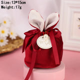 Easter Bunny Bags Velvet Rabbit Ears Gift Packing Chocolate Candy Bags