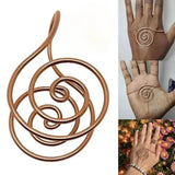 Adjustable Copper Spiral Palm Cuff Handmade Jewellery for Meditation & Energy Healing