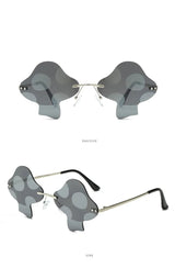 Fungi Funglasses Mushroom Rimless Sunglasses
