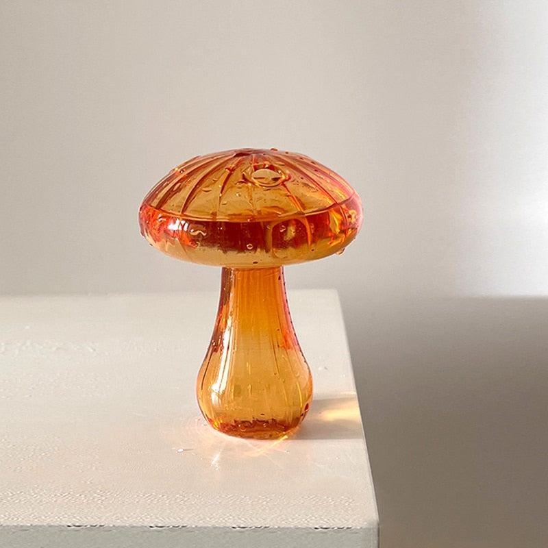 Mushroom Glass Vase Plant Hydroponic Terrarium Vase