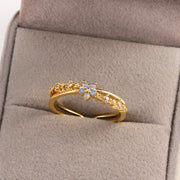 Sweet and Dainty Colourful Zircon Rings Gift Idea