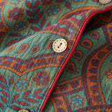 Sunday Mornings Paisley Pyjamas 2 Piece Cotton Loungewear Sleepwear