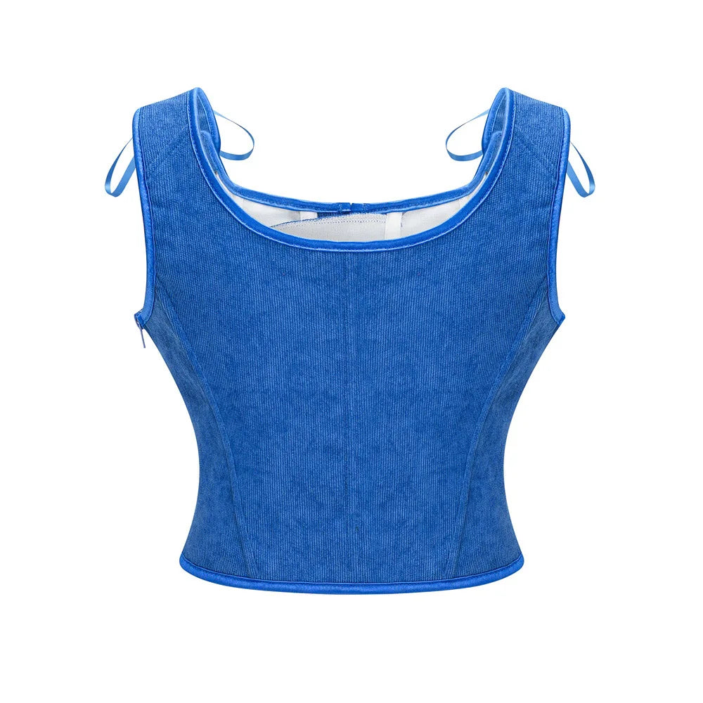 Medieval Renaissance Corset Tops Lace-up Overbust Corselet