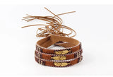 Golden Feather Hat Bands Hand-Wound Hat Belt