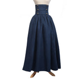 Renaissance Skirt Steampunk Victorian Empire High Waist