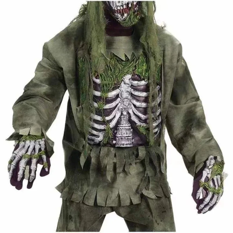 Zombie Costume for Kids Adult Living Dead Zombie Costume Monsters Costume for Halloween Spooktacular