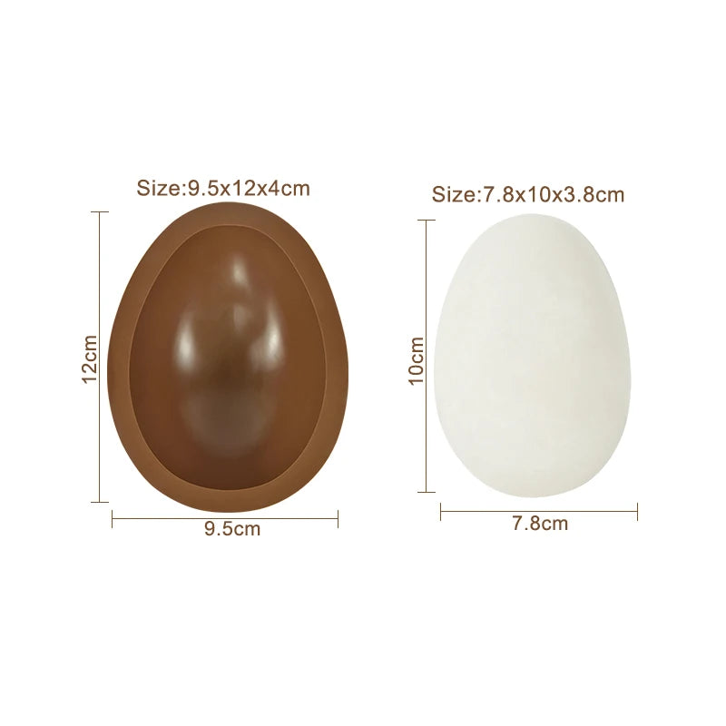 Easter Egg Silicone Mould Half Chocolate Egg DIY Baking Tool