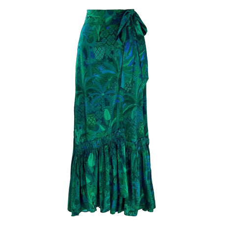 Teal Green Reversible Swimsuit Matching Skirt