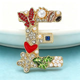 Letter E Brooch