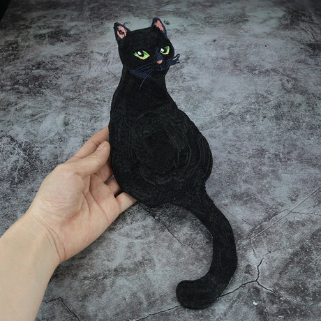 Embroidered Animal Patches Fox Black Cat Fish DIY Sew Craft