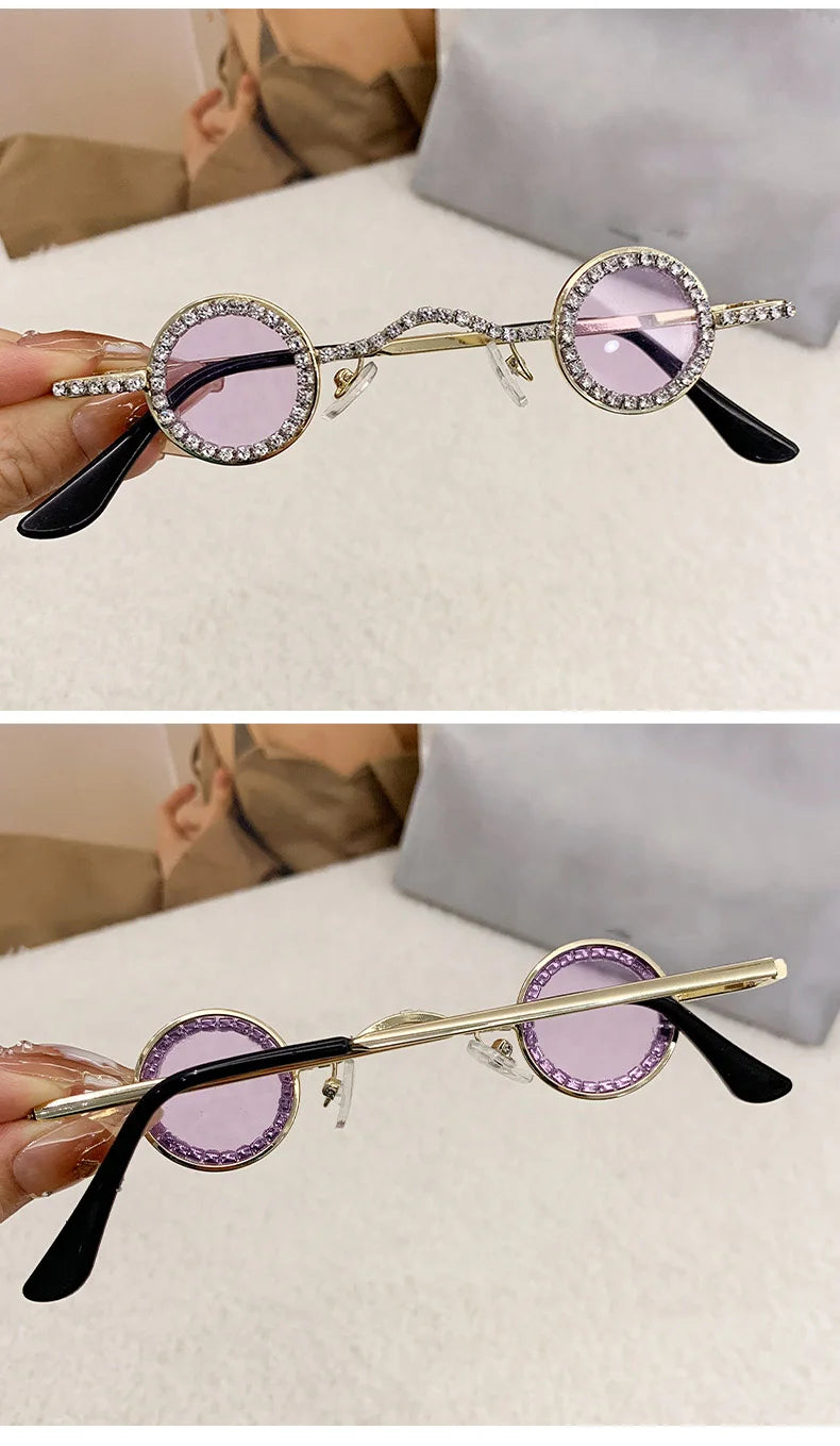 Diamond Dots Round Sunglasses