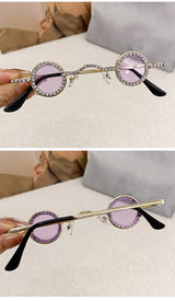 Diamond Dots Round Sunglasses