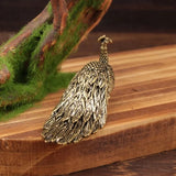 Brass Peacock Figure Tea Pet