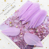 Fifty 4-8cm Floating Head Goose Feathers DIY Crafts and Jewellery Making
