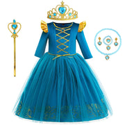 Halloween Cosplay Brave Princess Merida Dress Girls Costumes