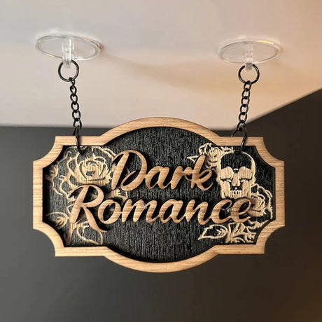Wooden Bookshelf Signs Library Decor