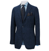 Mens British Herringbone Tweed Wool Suit Jacket